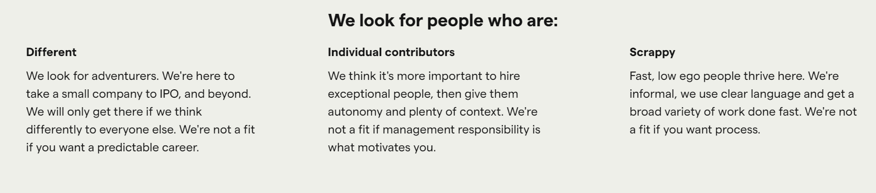 PostHog careers page culture and values section